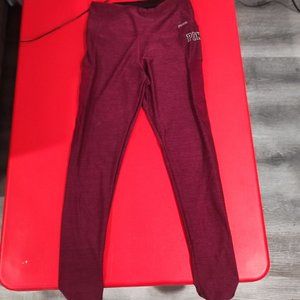 Pink ultimate athletic wear maroon with zipper pocket women's size M